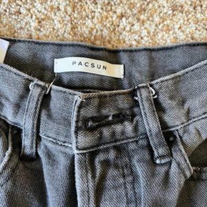 PACSUN ripped black mom jeans